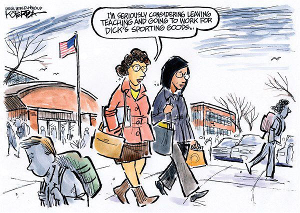 A Job Change by Jeff Koterba, Omaha World Herald